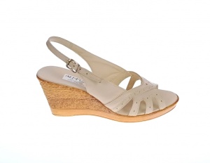Sandale dama cu platforma S88BEJ - Made in Romania - Img 5