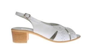 Sandale dama din piele naturala box, S34ALB - Img 5