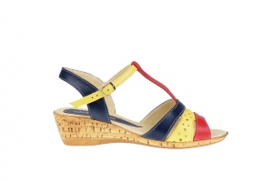 Sandale dama din piele naturala cu platforme de 7 cm - S40GBR - Img 2