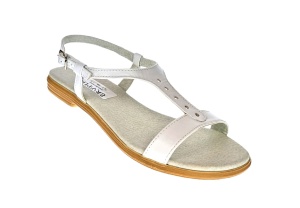 Sandale dama din piele naturala, culoare alb, S16APERF
