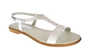 Sandale dama din piele naturala, culoare alb, S16APERF - Img 4