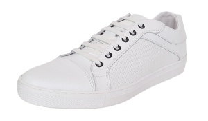 Sneakers barbati casual din piele naturala - Model Alb 1021 - Img 7