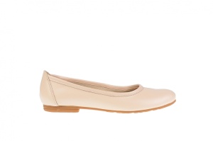Balerini dama, casual, din piele naturala bej - FLO3BEJ - Img 3