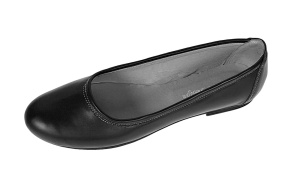 Balerini dama casual, din piele naturala negru - FLO3NBOX - Img 2