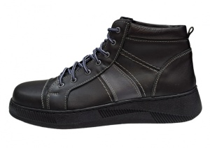 Bascheti Sport din piele naturala (imblaniti) DANY, Negru GKR19N - Img 3