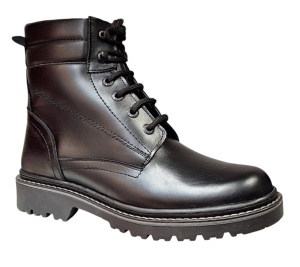 Bocanci barbati miliari din piele naturala imblaniti, model Army Force Negru GKR700N - Img 7