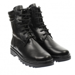 Bocanci barbati militari din piele naturala imblaniti Army Force P73N
