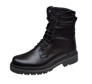 Bocanci barbati militari din piele naturala imblaniti inalti de iarna Army Force GKR55N - Img 3