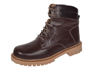 Bocanci barbati Sport din piele naturala Maro Cognac GKR5KG - Img 4