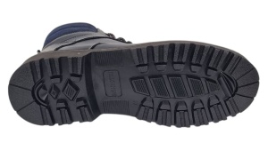 Bocanci barbati Sport din piele naturala model Bleumarin Imblanit GKR5KBLUE - Img 6