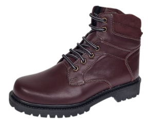 Bocanci barbati Sport din piele naturala model Bordeaux Imblaniti GKR5KVIS - Img 2