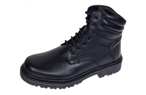 Bocanci barbati Sport din piele naturala model Negru imblanit GKR5KN - Img 5
