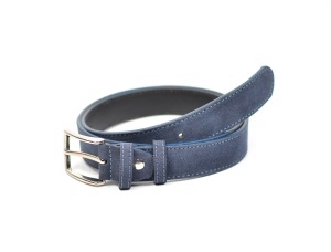 Curea barbati casual, eleganta din piele naturala bleumarin 3.5cm - SR35VELBLM