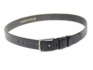Curea barbati eleganta, din piele naturala, bluemarin 3.5 cm - DR1215BLM - Img 2
