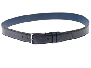 Curea barbati eleganta, din piele naturala, bluemarin 3.5 cm - DR1500BLM - Img 3