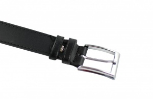 Curea barbati eleganta din piele naturala (culoare neagra) CK300N - Img 3