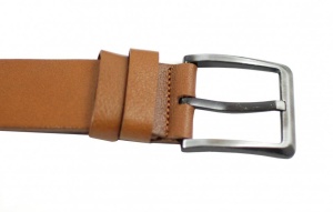 Curea casual - eleganta barbati din piele naturala - Maro DR1-400CK - Img 3