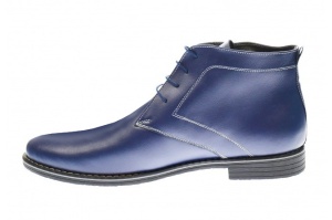Ghete barbati casual din piele naturala bleumarin PHBONDBLM - Img 3