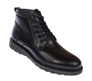 Ghete barbati casual din piele naturala cu fermoar Leon