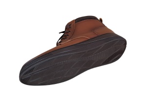 Ghete barbati Casual, din piele naturala imblanite, cu fermoar, Maro PH350MBOX - Img 11