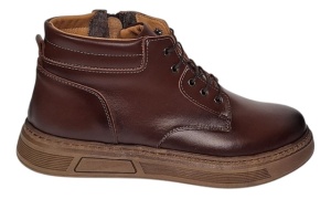 Ghete barbati casual imblanite din piele naturala Maro Gold GS123M - Img 4