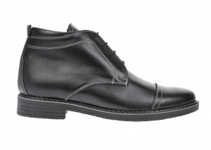 Ghete barbati din piele naturala casual - elegante Made in Romania - BOND2NEGRU - Img 2