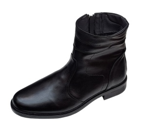 Ghete barbati din piele naturala cu fermoar imblanite GKR715N - Img 7