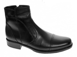 Ghete barbati elegante din piele naturala cu fermoar imblanite GMODN
