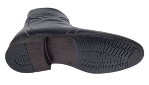Ghete barbati office elegante din piele naturala cu fermoar Bleumarin Tores - Img 2