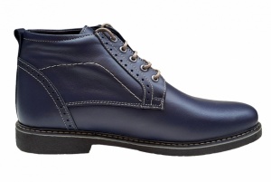 Ghete casual barbati din piele naturala (imblanite) Tomas Bleumarin GKR20BLM - Img 4