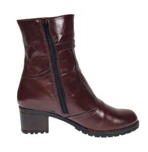 Ghete dama casual din piele naturala Maro GD204M - Img 3