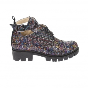 Ghete dama, casual, din piele naturala, multicolor - G213COLOR - Img 5