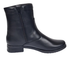 Ghete dama din piele naturala cu fermoar imblanite MVS22N - Img 5