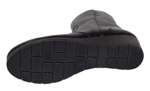 Ghete dama din piele naturala cu fermoar imblanite Orto Negre MVS77ORTO - Img 6