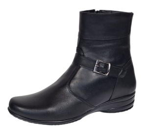 Ghete dama Marimea 39 din piele naturala cu fermoar imblanite GD156N2 - Img 7
