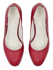 Marimea 38 Pantofi eleganti dama, rosii, din piele naturala box, toc 5 cm - LNA73ROSU - Img 2