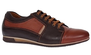 Marimea 40, 41, 44 Pantofi barbati casual din piele naturala Maro 854M - Img 9