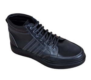 Marimea 40 Ghete barbati din piele naturala imblanite, GKR, Negru GKR59N - Img 2