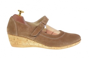 Oferta 35, 38, 40 - Pantofi dama casual din piele naturala intoarsa Bej LP38BEJVELUR - Img 4