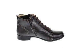 Oferta marimea 36 - Ghete dama Amanda din piele naturala, imblanite, culoare Maro - LG21MABOX - Img 2