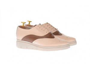 OFERTA! Marimea 36, Pantofi dama casual, din piele naturala Bej, LP40BB - Img 2