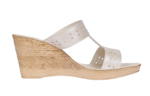 Oferta marimea 36 Papuci dama din piele naturala cu platforme de 7cm LPAP88BEJ - Img 9
