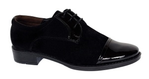 Oferta marimea 38, 39,40 - Pantofi dama casual din piele naturala intoarsa si lacuita - LP10NNLACVEL - Img 2
