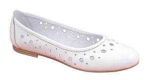 Oferta marimea 38 Balerini dama casual din piele naturala - Model Clara Alb