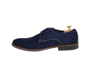 Oferta marimea 39, 42 Pantofi barbati casual din piele naturala bleumarin - L85BLVEL - Img 4