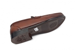 OFERTA MARIMEA 39, 44 Pantofi barbati din piele naturala de culoare maro - LSC1M - Img 5