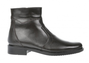 Oferta marimea 40- Ghete barbati maro, office, elegante din piele naturala, cu fermoar - LGB99MARO - Img 3