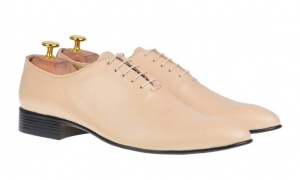 Oferta marimea 40 Pantofi barbati office eleganti din piele naturala bej LMOD1BEJ - Img 4
