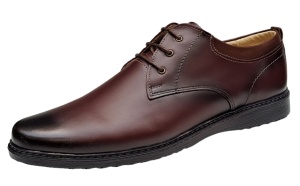 Oferta Marimea 42 Pantofi barbati casual din piele naturala Bordeaux - LGKR30GRENA - Img 5