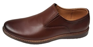 Oferta Marimea 43 Pantofi barbati casual din piele naturala maro fara siret L330ELM - Img 5